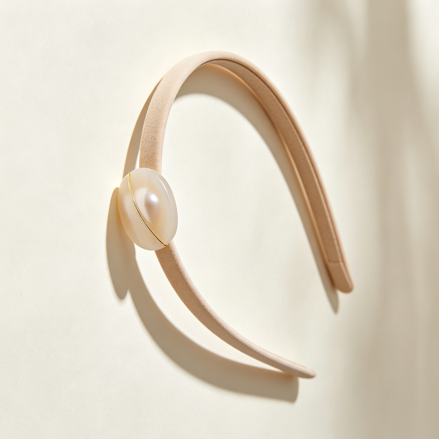 Nude Oval Agate Slim Headband